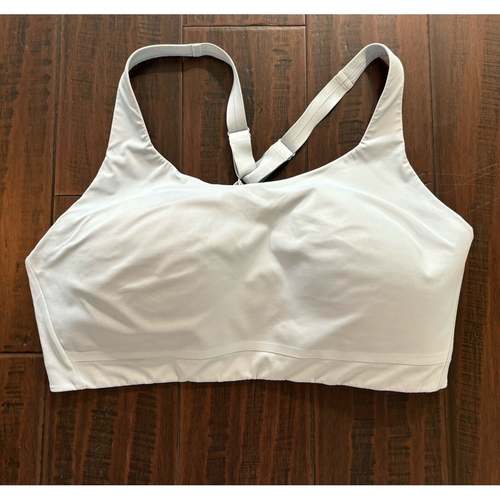 Athleta Advance Bra Blue 44D High Impact Workout Molded Cups Full Coverage